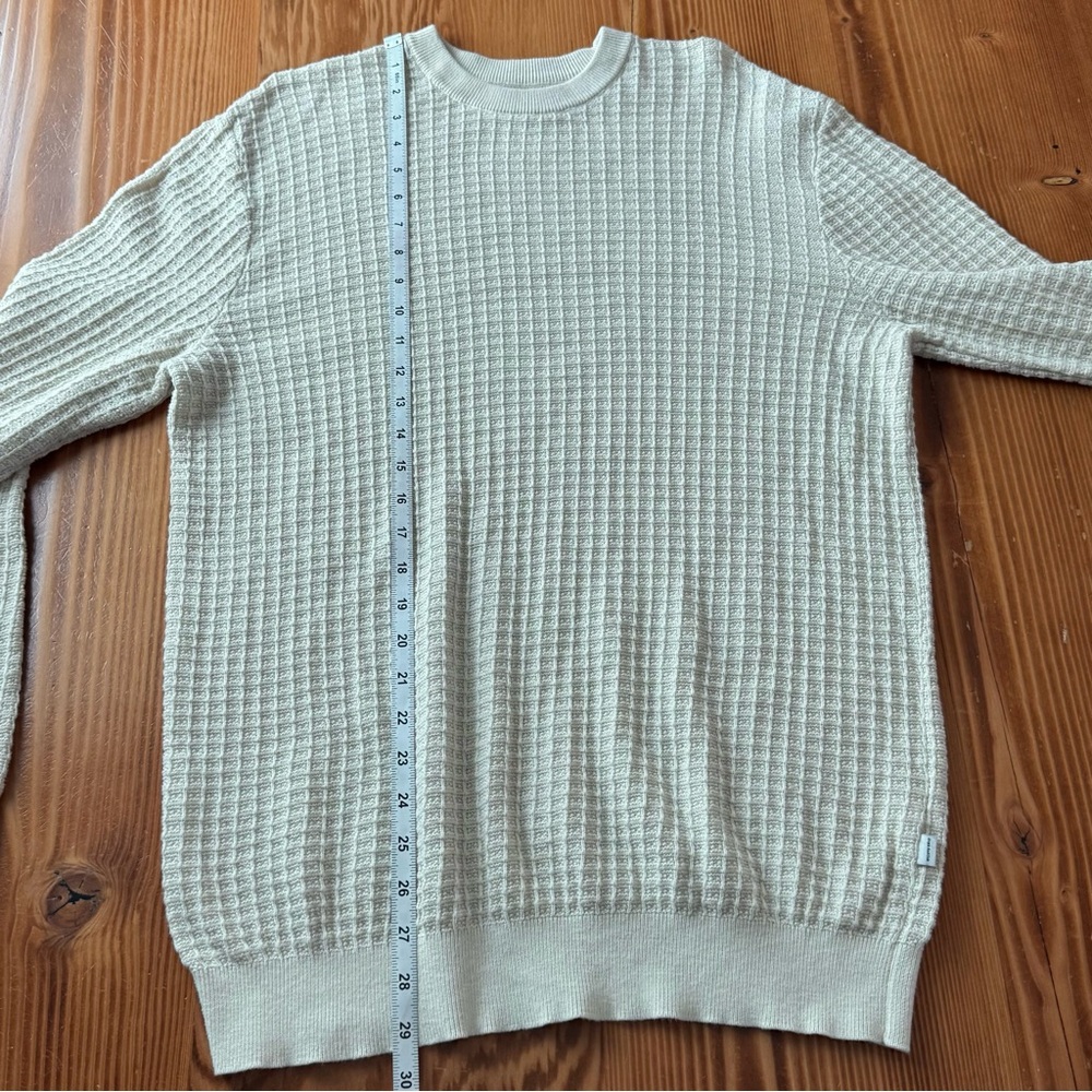 Frank and Oak SeaCell Waffle Sweater in Oatmeal - Picture 10 of 10